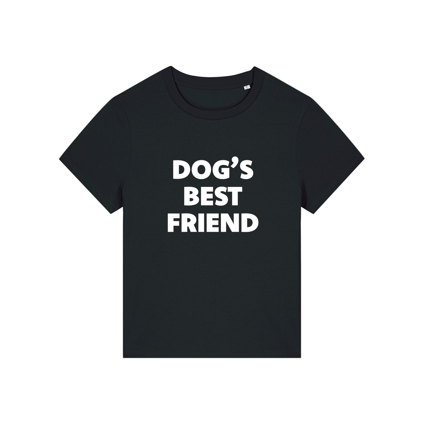 black animal tee with the slogan 'dog's best friend'