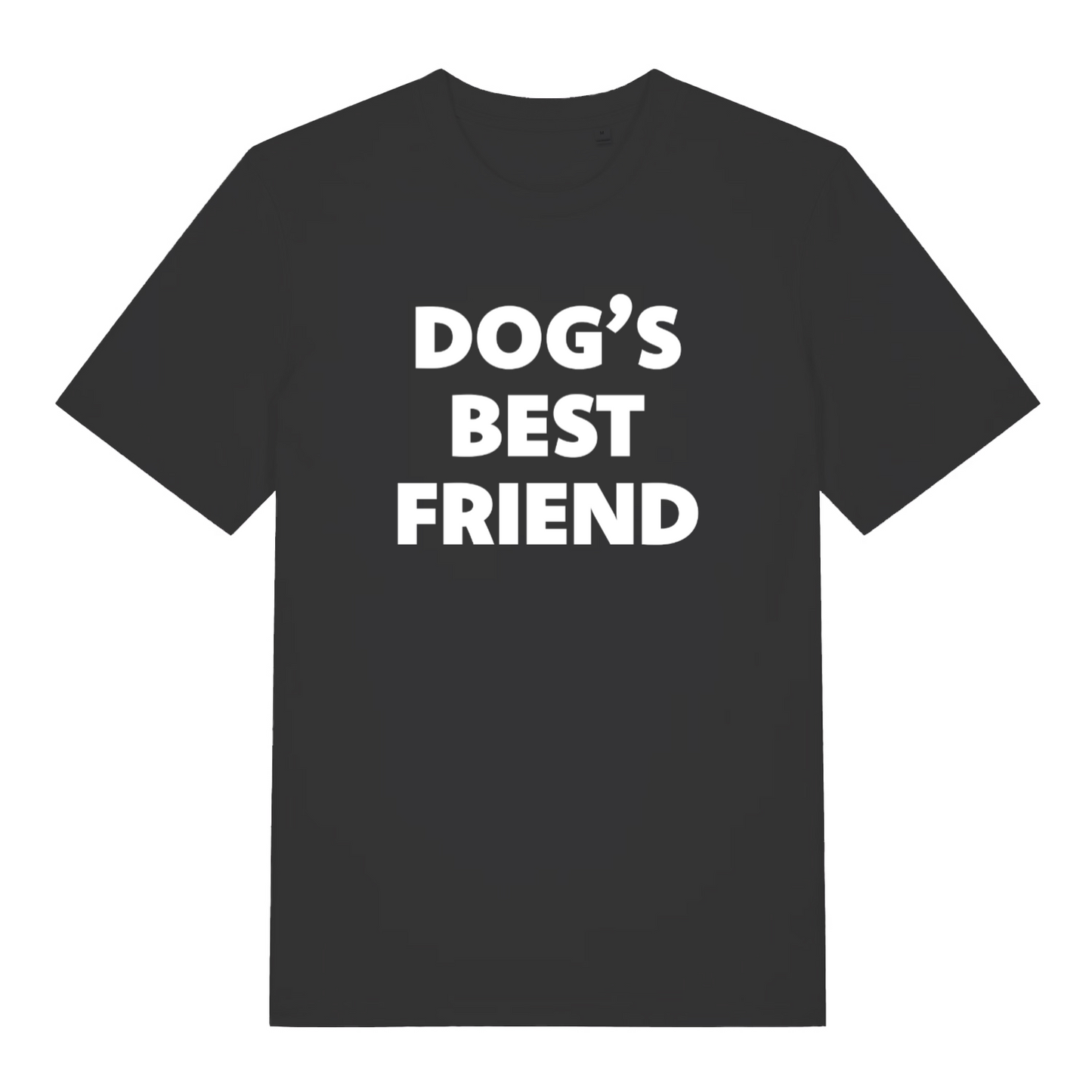 black women's slogan t-shirt with the text 'dog's best friend'