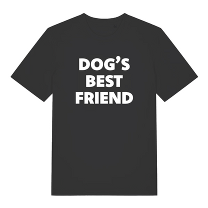 black women's slogan t-shirt with the text 'dog's best friend'
