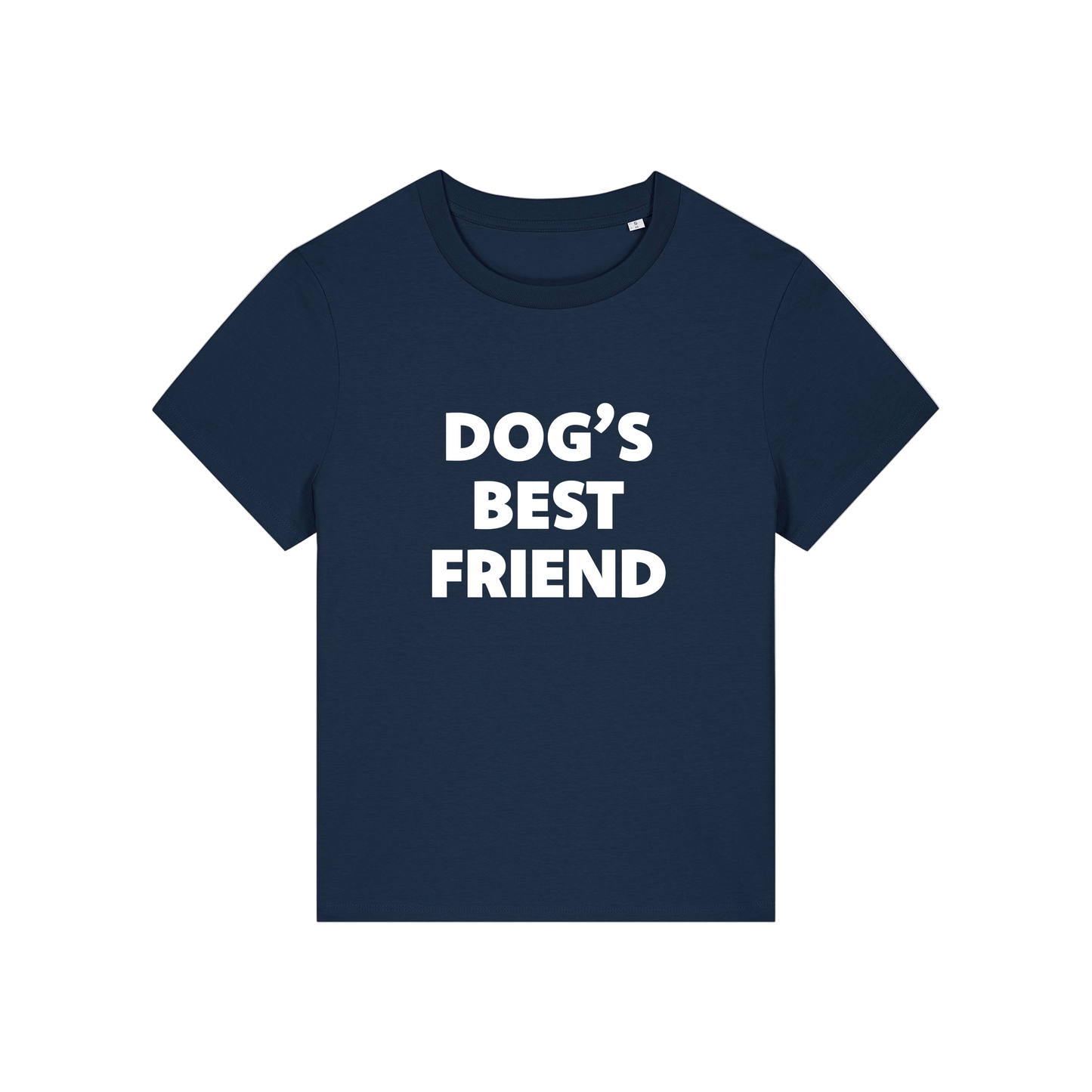 navy animal tee with the slogan 'dog's best friend'