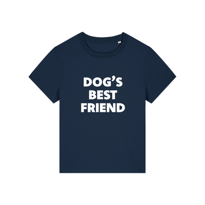 navy animal tee with the slogan 'dog's best friend'