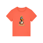 orange funny animal t-shirt with the graphic of a duck and the slogan 'do yourself'