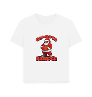 White Gangsta Wrapper Women's Relaxed Fit Christmas T-shirt