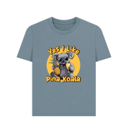 Stone Blue Printed T-shirt