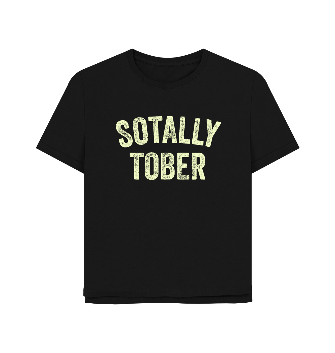 Black Sotally Tober Women's Relaxed Fit T-shirt