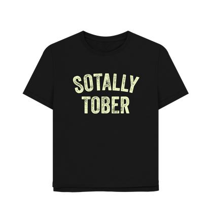 Black Sotally Tober Women's Relaxed Fit T-shirt
