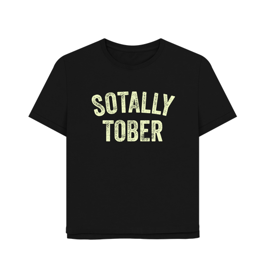 Black Sotally Tober Women's Relaxed Fit T-shirt