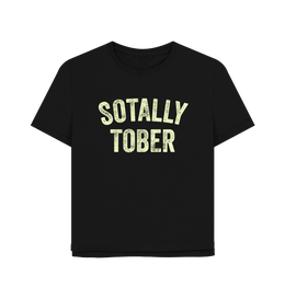 Black Sotally Tober Women's Relaxed Fit T-shirt