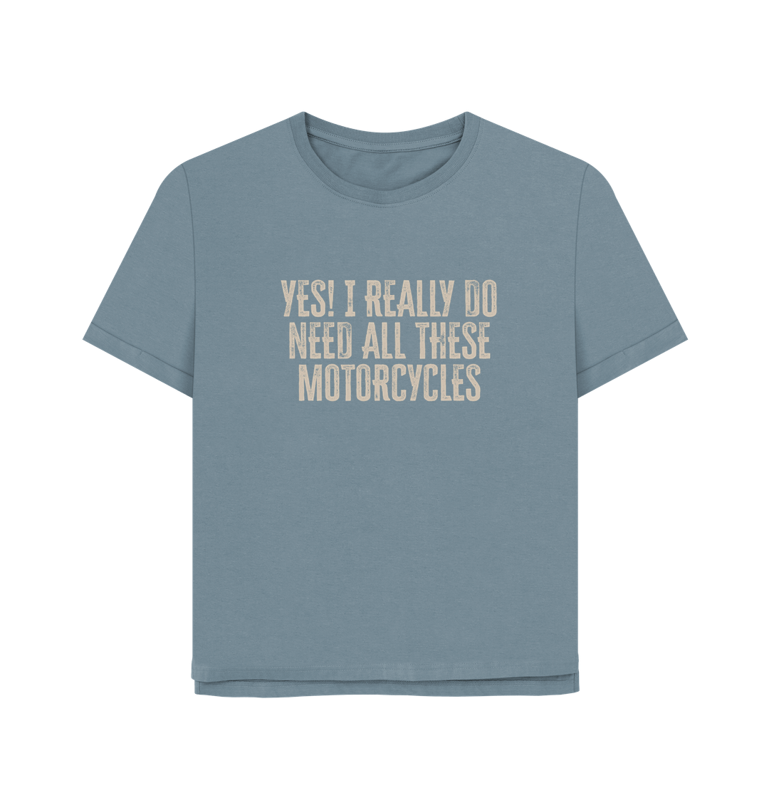 Stone Blue Printed T-shirt