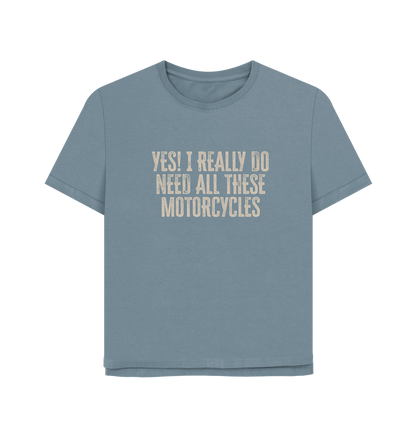 Stone Blue Printed T-shirt