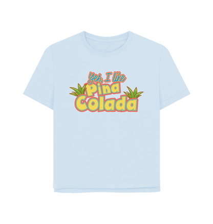 Sky Blue Pina Colada Women's Relaxed Fit T-shirt