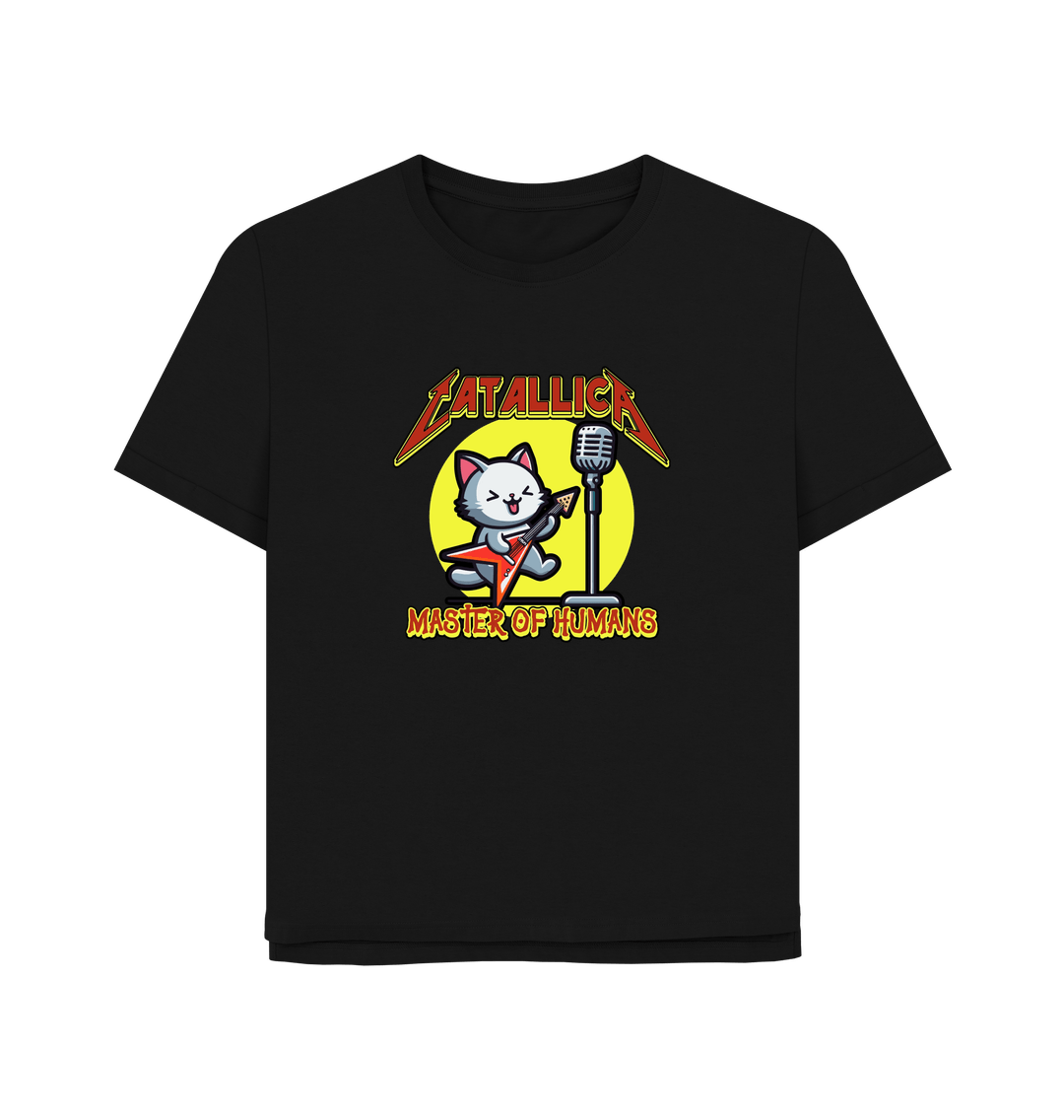 Black Catallica Women's Relaxed Fit T-shirt