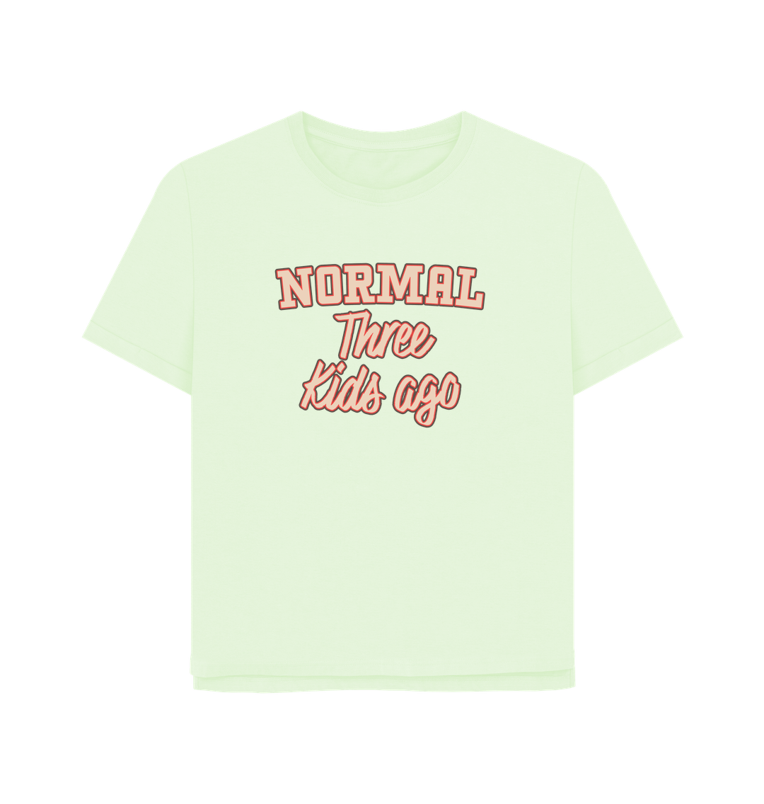 Pastel Green Normal Three Women's Relaxed Fit T-shirt