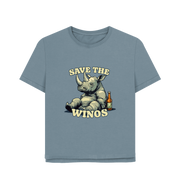 Stone Blue Printed T-shirt