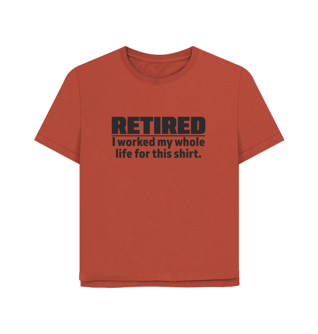 Rust Retired Women's Relaxed Fit T-shirt