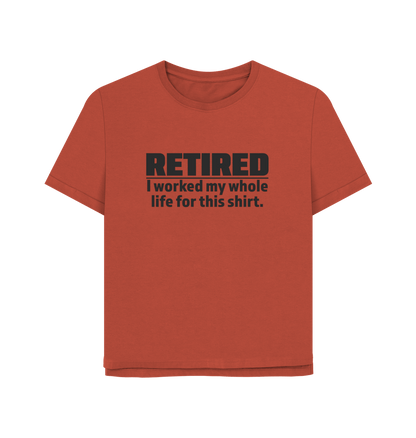 Rust Retired Women's Relaxed Fit T-shirt