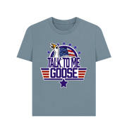 Stone Blue Talk To Me Goose Women's T-shirt
