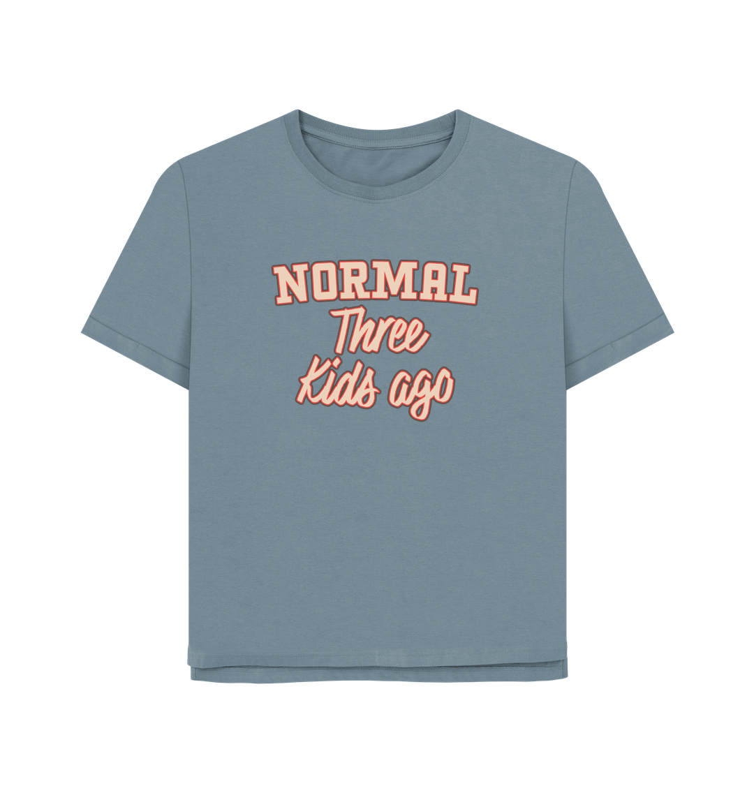 Stone Blue Normal Three Women's Relaxed Fit T-shirt