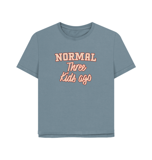 Stone Blue Normal Three Women's Relaxed Fit T-shirt