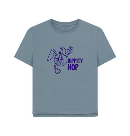 Stone Blue Hippety Hop Women's Relaxed Fit T-shirt