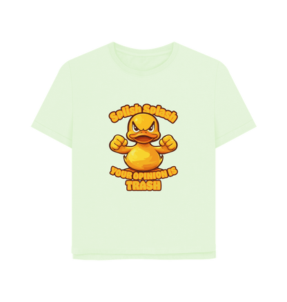 Pastel Green Splish Splash Women's Relaxed Fit T-shirt