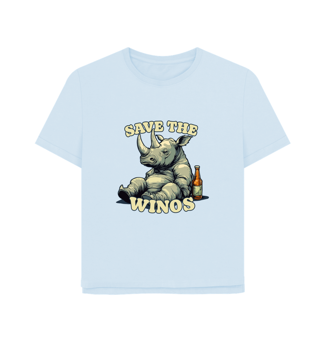 Sky Blue Printed T-shirt