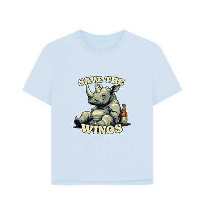 Sky Blue Printed T-shirt