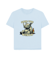 Sky Blue Printed T-shirt