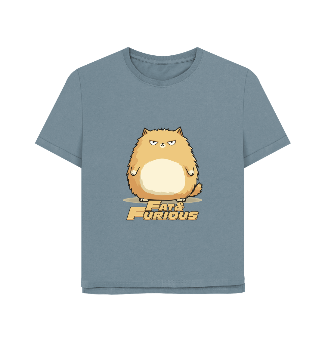 Stone Blue Printed T-shirt