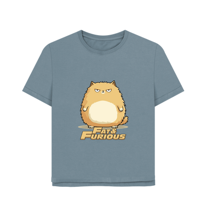 Stone Blue Printed T-shirt