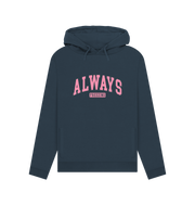 Navy Blue Freezing Always Women's Hoodie