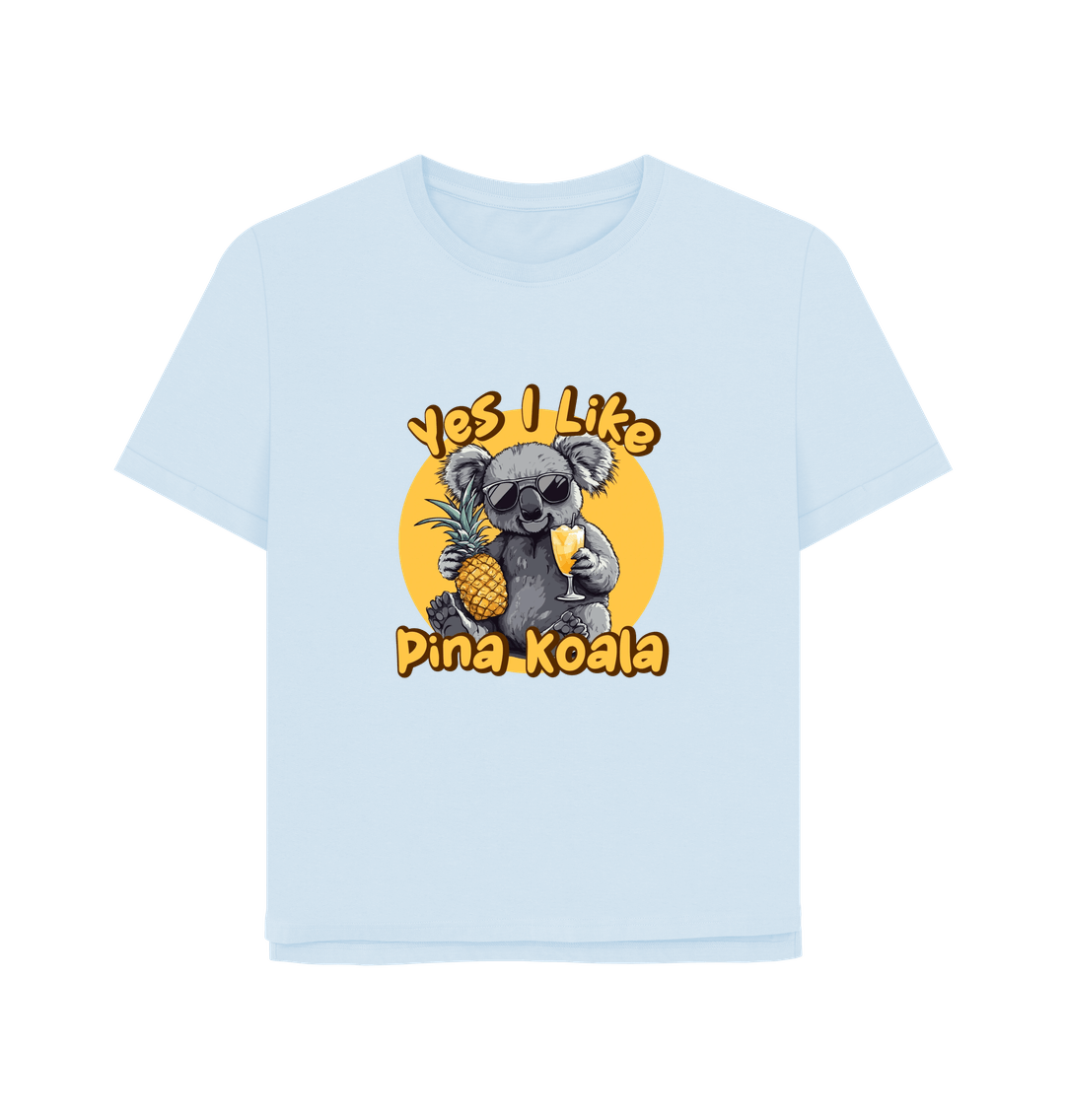 Sky Blue Printed T-shirt