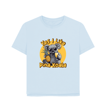 Sky Blue Printed T-shirt