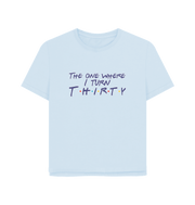 Sky Blue Turn Thirty Women's Relaxed Fit T-shirt