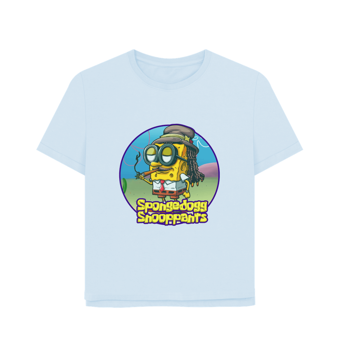 Sky Blue Spongedogg Snooppants Women's Relaxed Fit T-shirt
