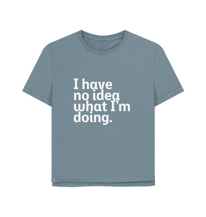 Stone Blue Printed T-shirt