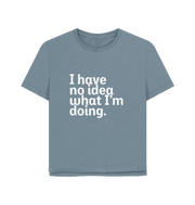 Stone Blue Printed T-shirt