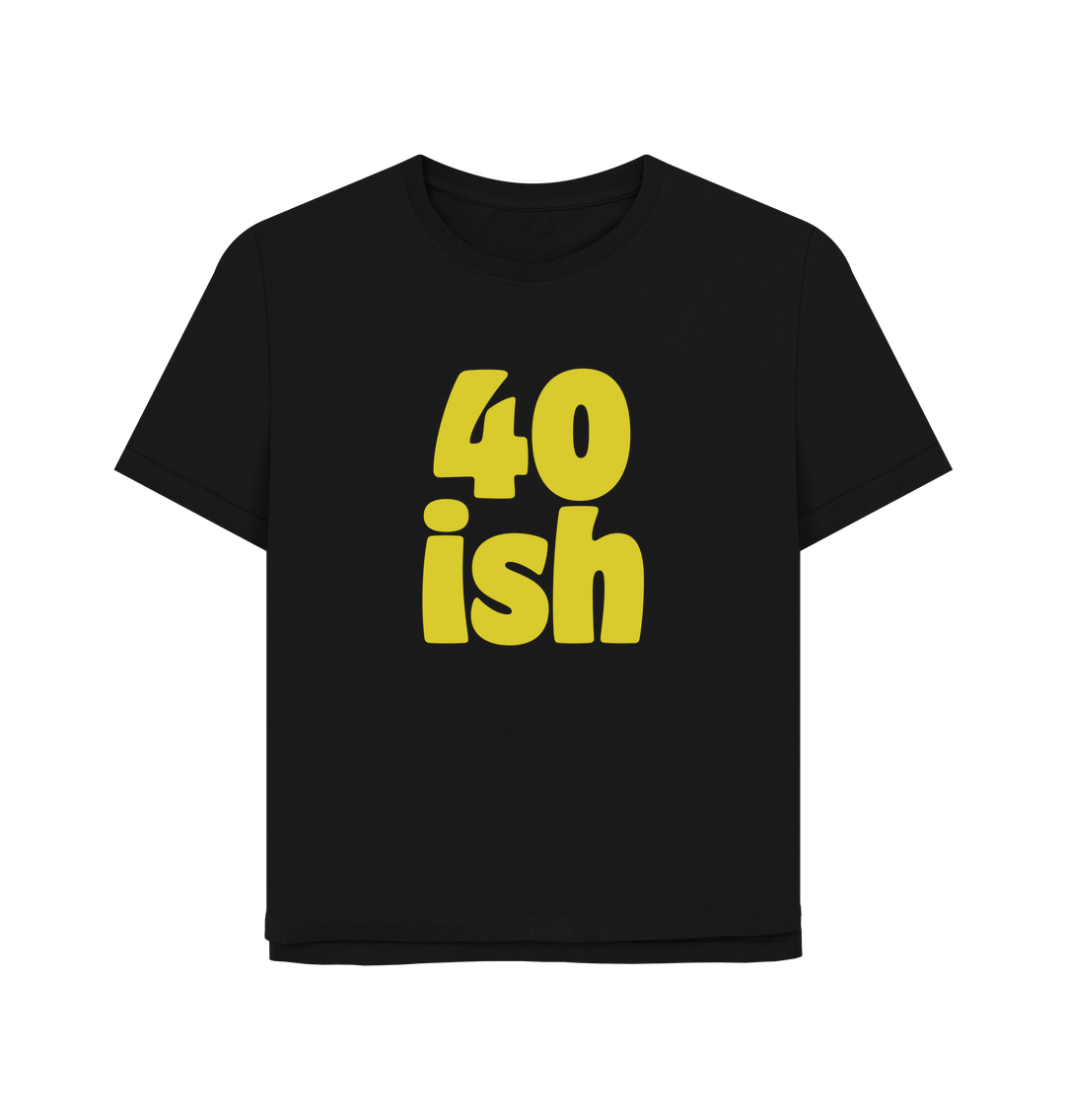 Black Forty-ish Women's Relaxed Fit T-shirt