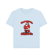 Sky Blue Gangsta Wrapper Women's Relaxed Fit Christmas T-shirt