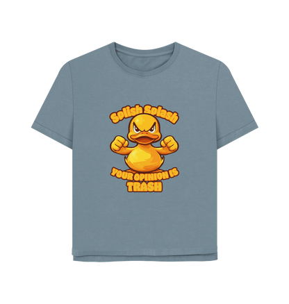 Stone Blue Splish Splash Women's Relaxed Fit T-shirt