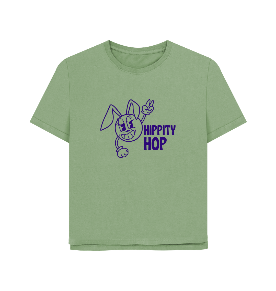 Sage Hippety Hop Women's Relaxed Fit T-shirt