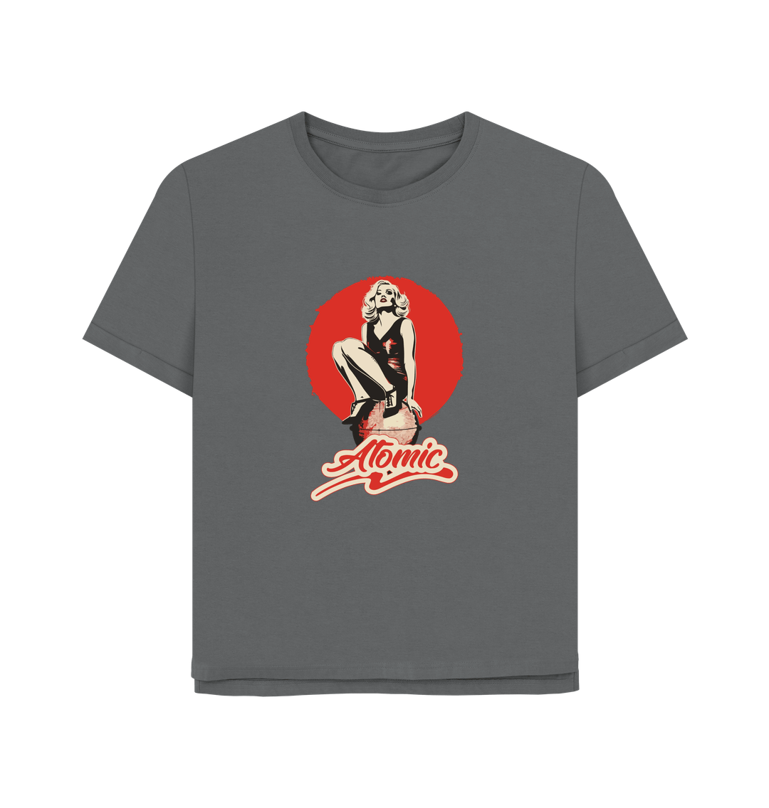 Slate Grey Atomic Women's Relaxed Fit T-shirt