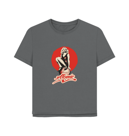 Slate Grey Atomic Women's Relaxed Fit T-shirt