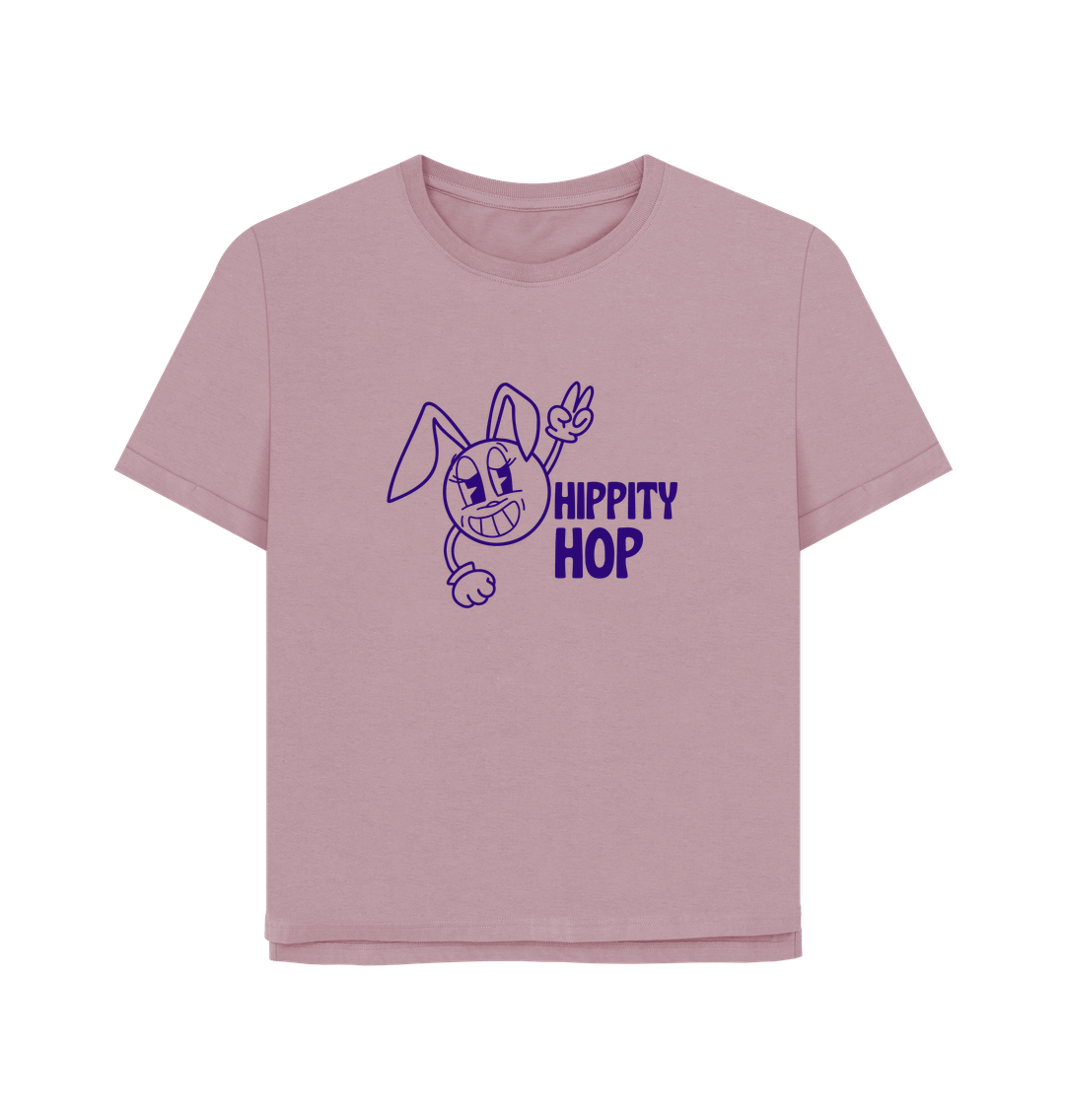 Mauve Hippety Hop Women's Relaxed Fit T-shirt