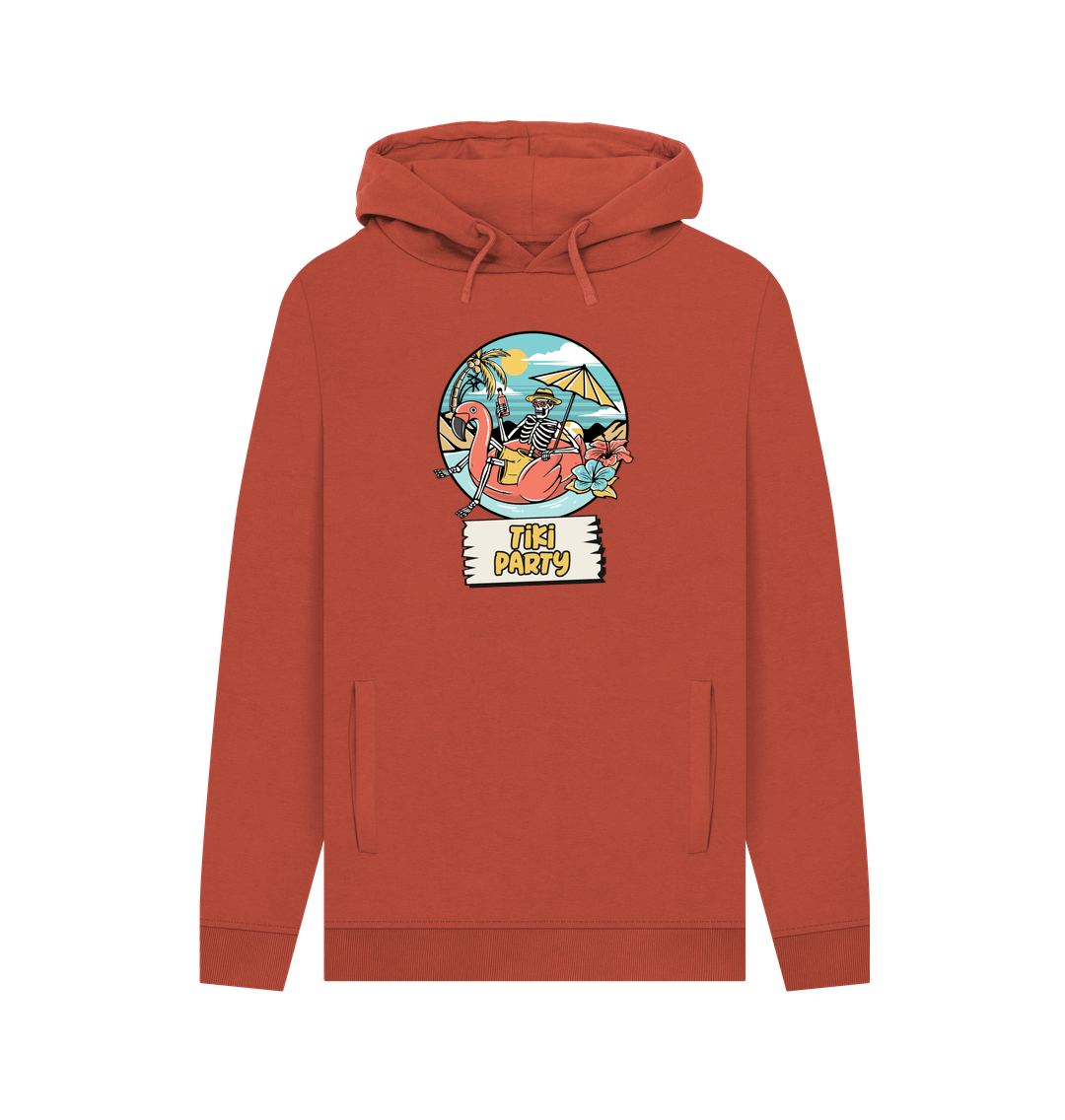 Rust Tiki Party Men's Hoodie