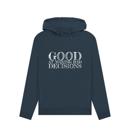 Navy Blue Good At Bad Women's Hoodie