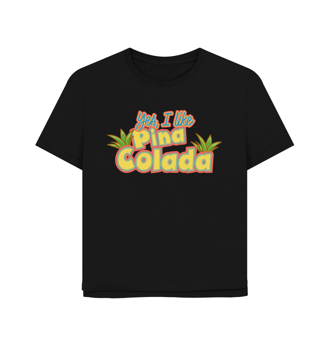 Black Pina Colada Women's Relaxed Fit T-shirt