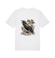 white funny offensive t-shirt with a crow design and 'FOAW' slogan