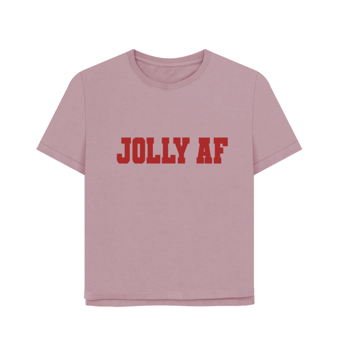 Mauve Jolly AF Women's Relaxed Fit T-shirt