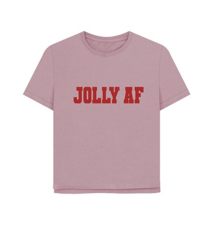 Mauve Jolly AF Women's Relaxed Fit T-shirt